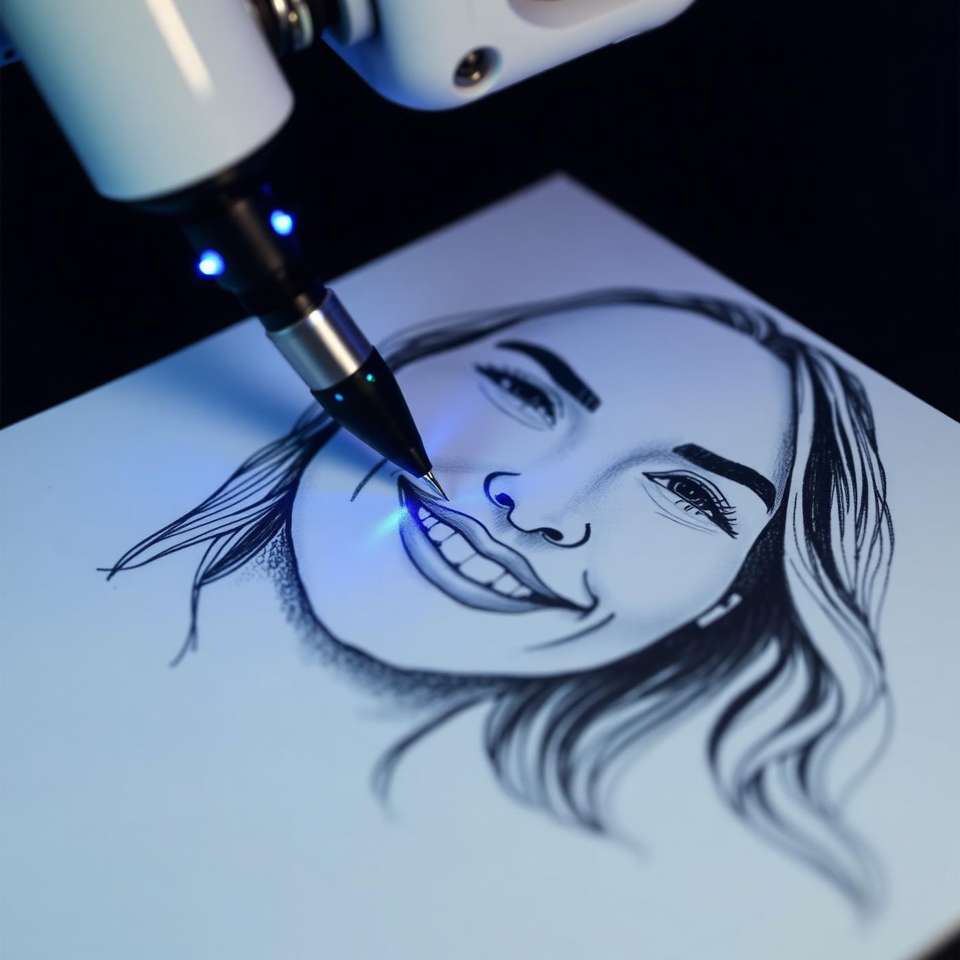 Robots Draw The Portrait